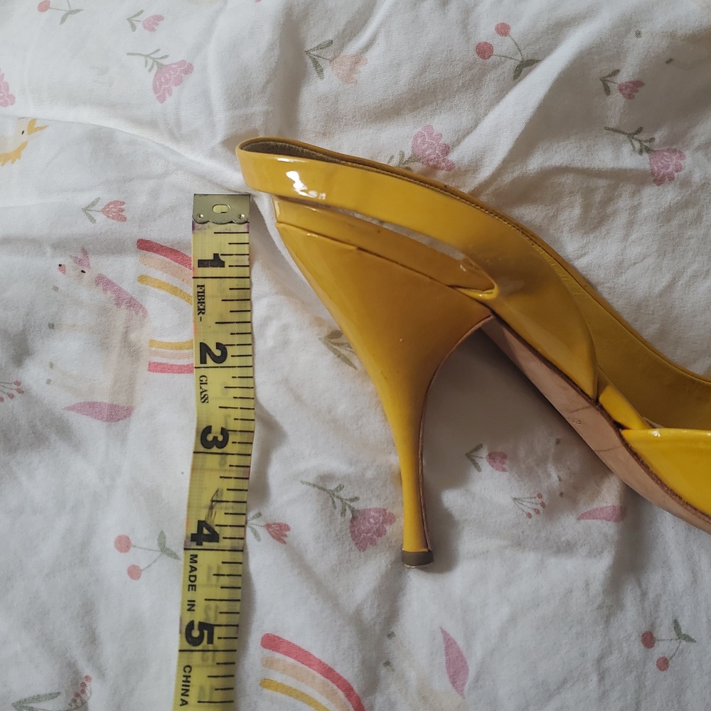 Miu Miu Yellow Open Toe Heels - Picture 6 of 6